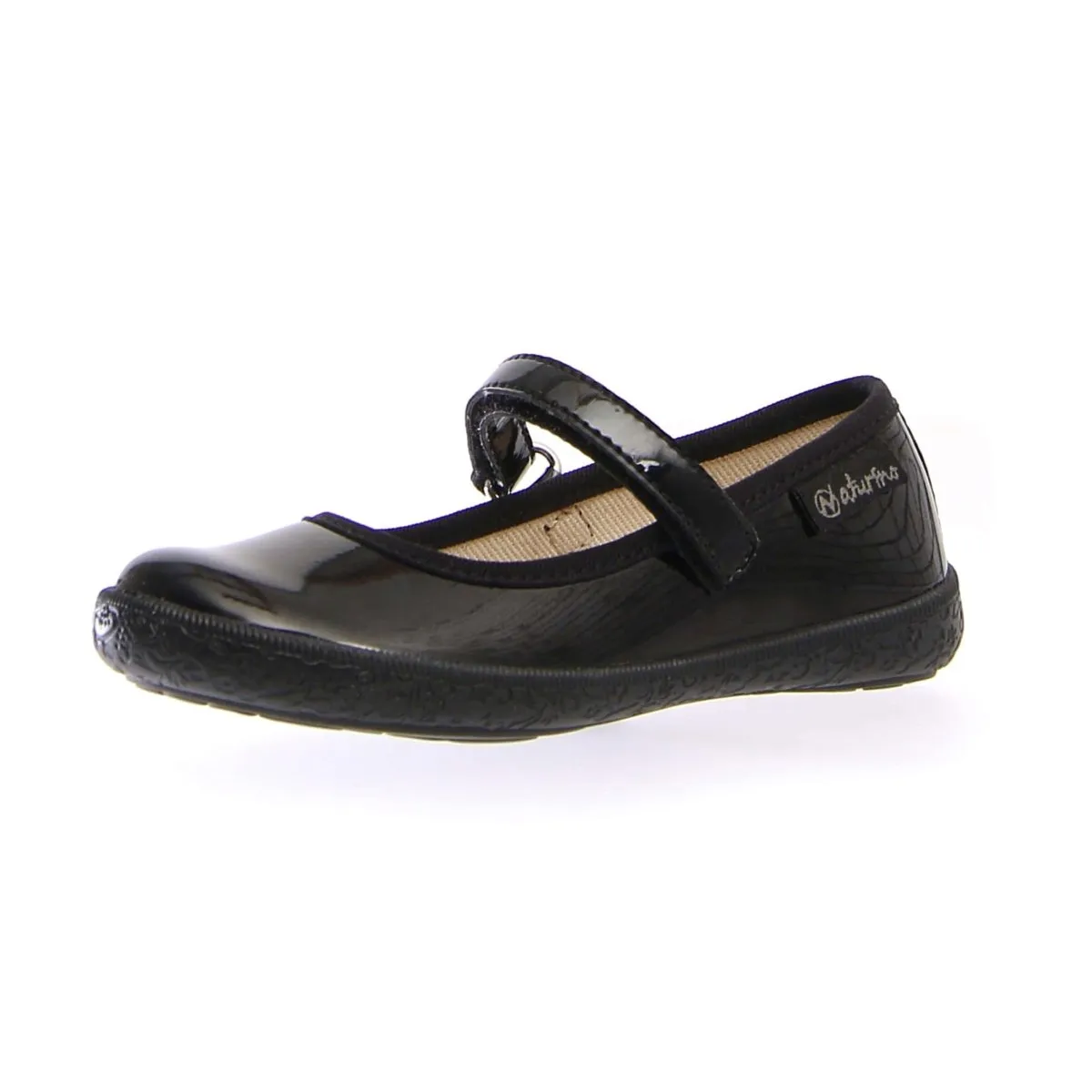 Naturino Mädchen Pavia 61 Lack-Mary-Janes in Schwarz (Größen 24-29)