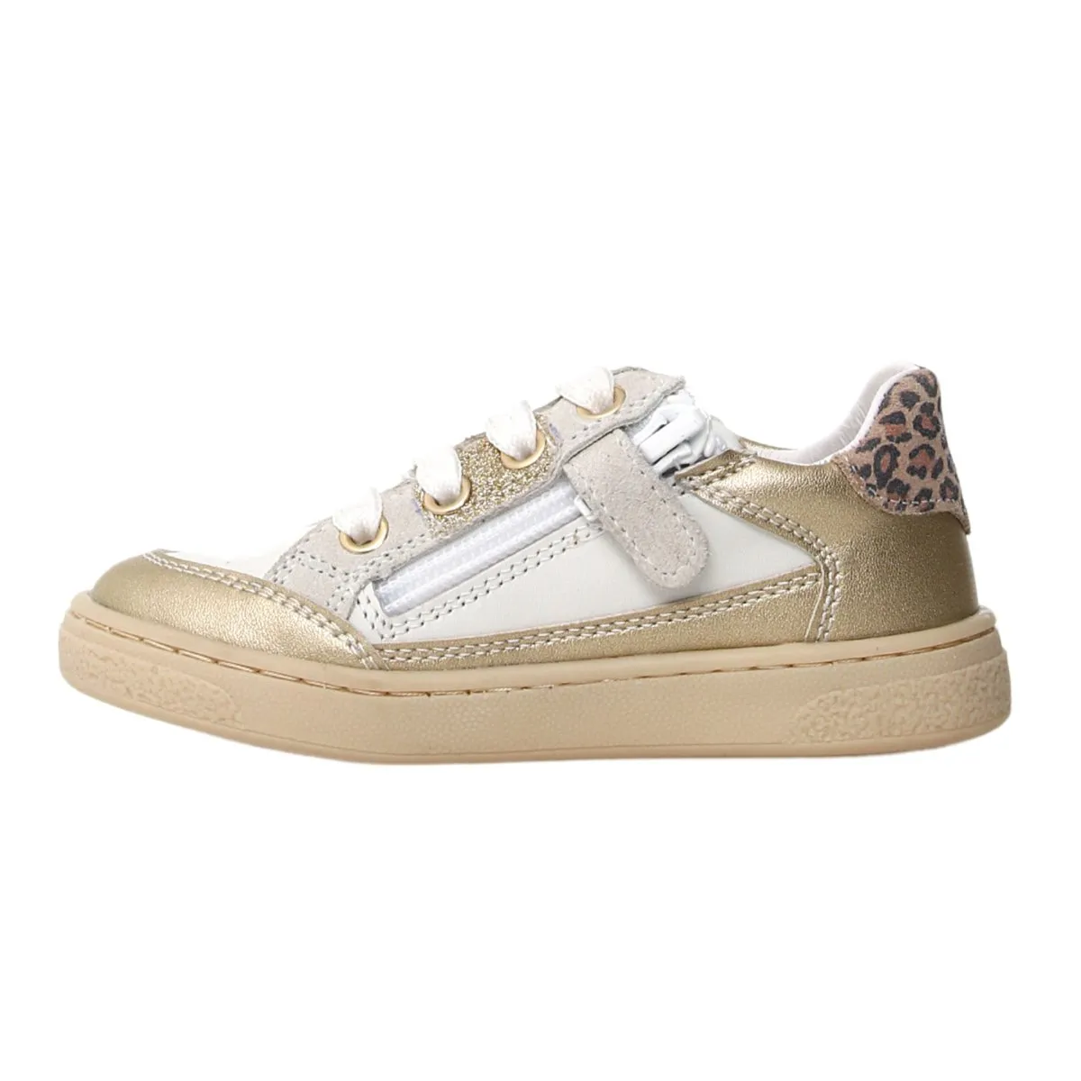 Naturino Mädchen-Sneaker (Größen 29-32) Picho Weiß/Gold