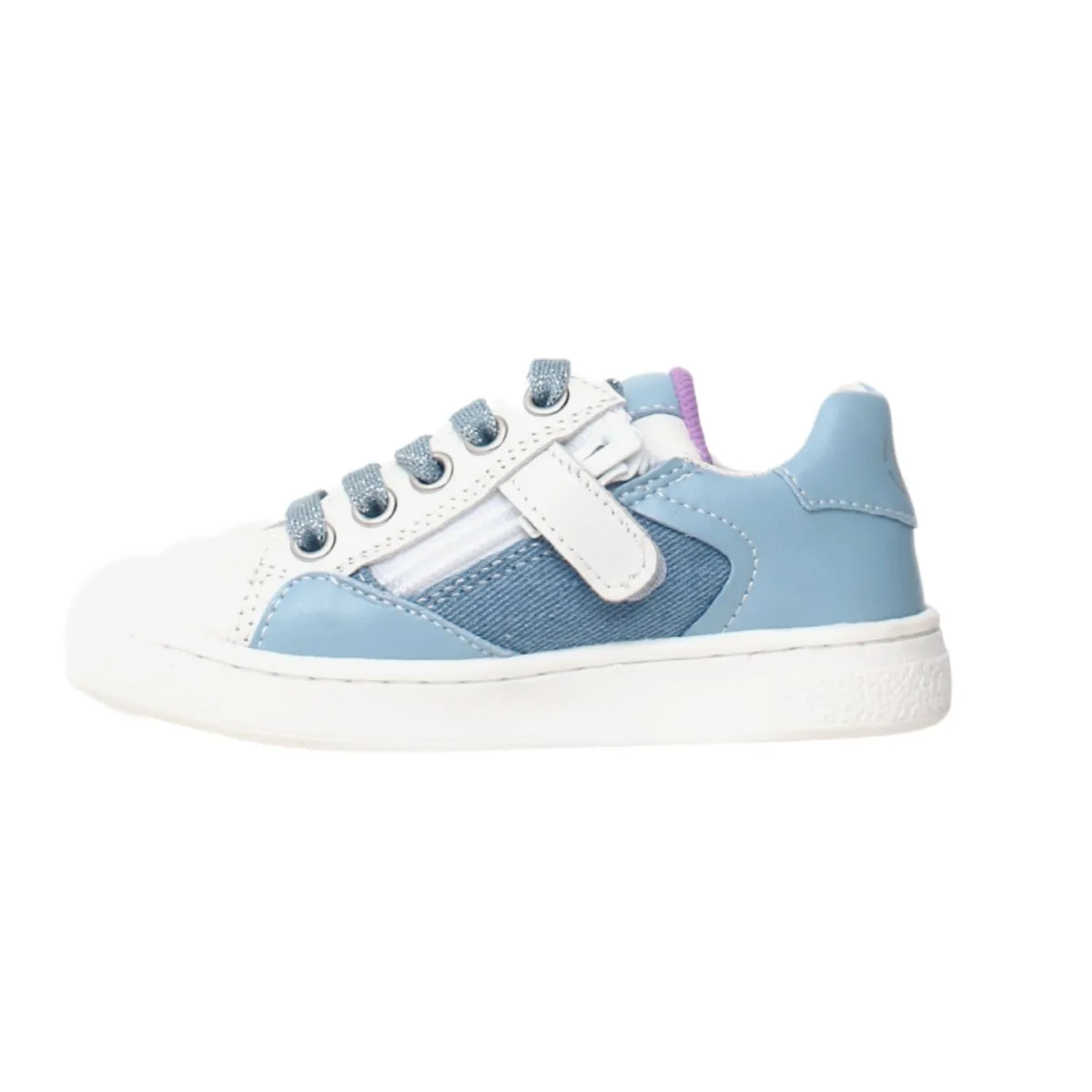 Naturino Mädchen-Sneaker (Größen 33-35) mit Seitlichem Reißverschluss in Denim