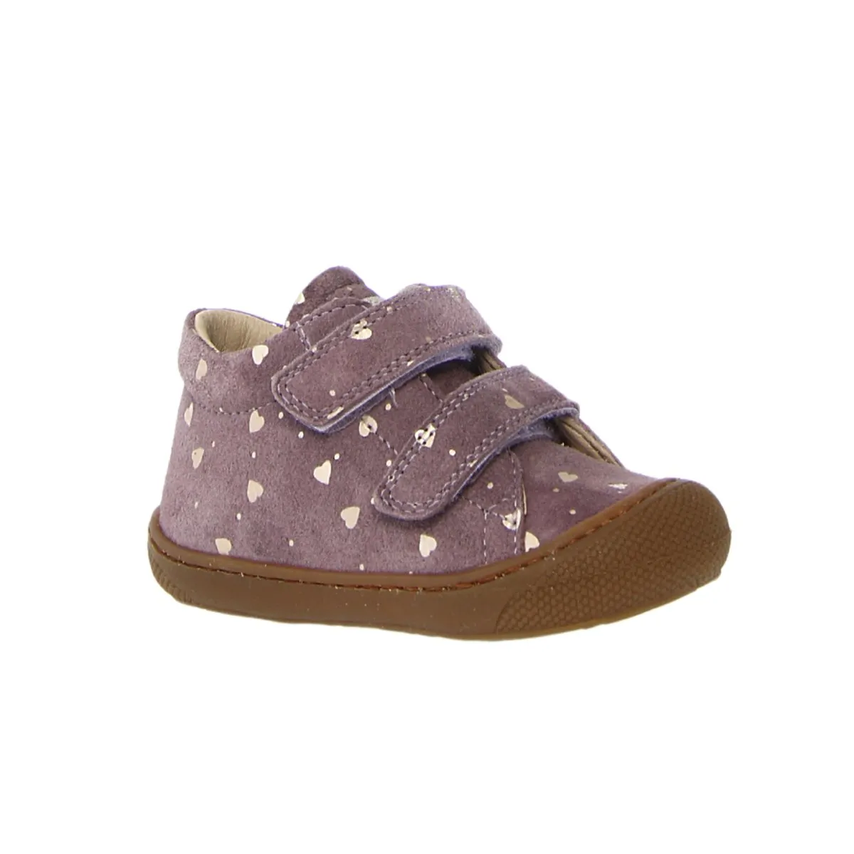 Naturino Kleinkindschuhe (Größen 19-22) Cocoon VL Magnolia Wildleder mit Herzchen