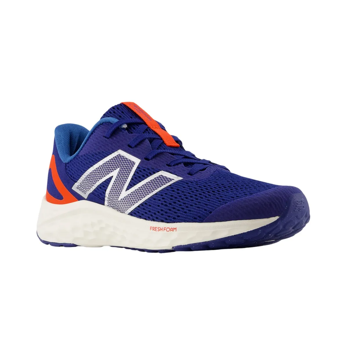 New Balance Jungen (Schulkind) Fresh Foam Arishi v4 GPARIYN4 Tintenblau/Neo Flame/Silber Metallic
