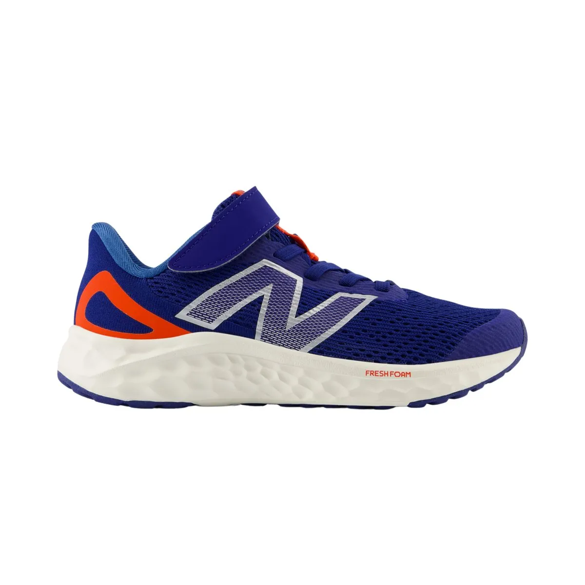 New Balance Jungen (Vorschule) Fresh Foam Arishi v4 PAARIYN4 Tintenblau/Neo Flamme/Silber Metallic