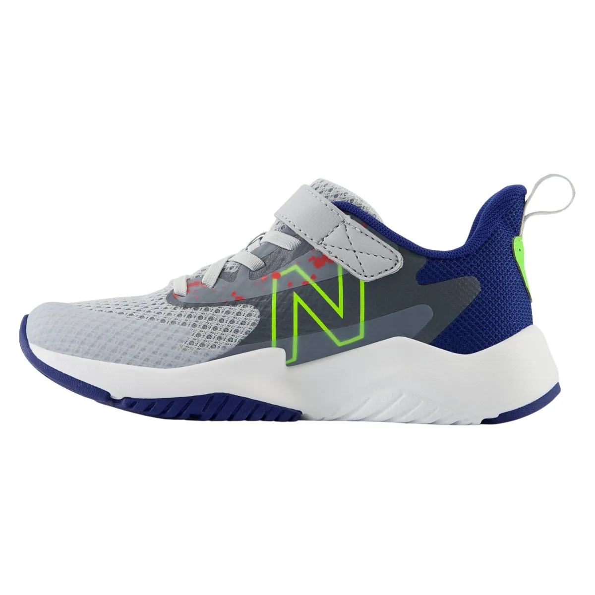 New Balance Jungen (Vorschule) Rave Run v2 YTRAVKG2 Granit/Tintenwell/Pixel Grün