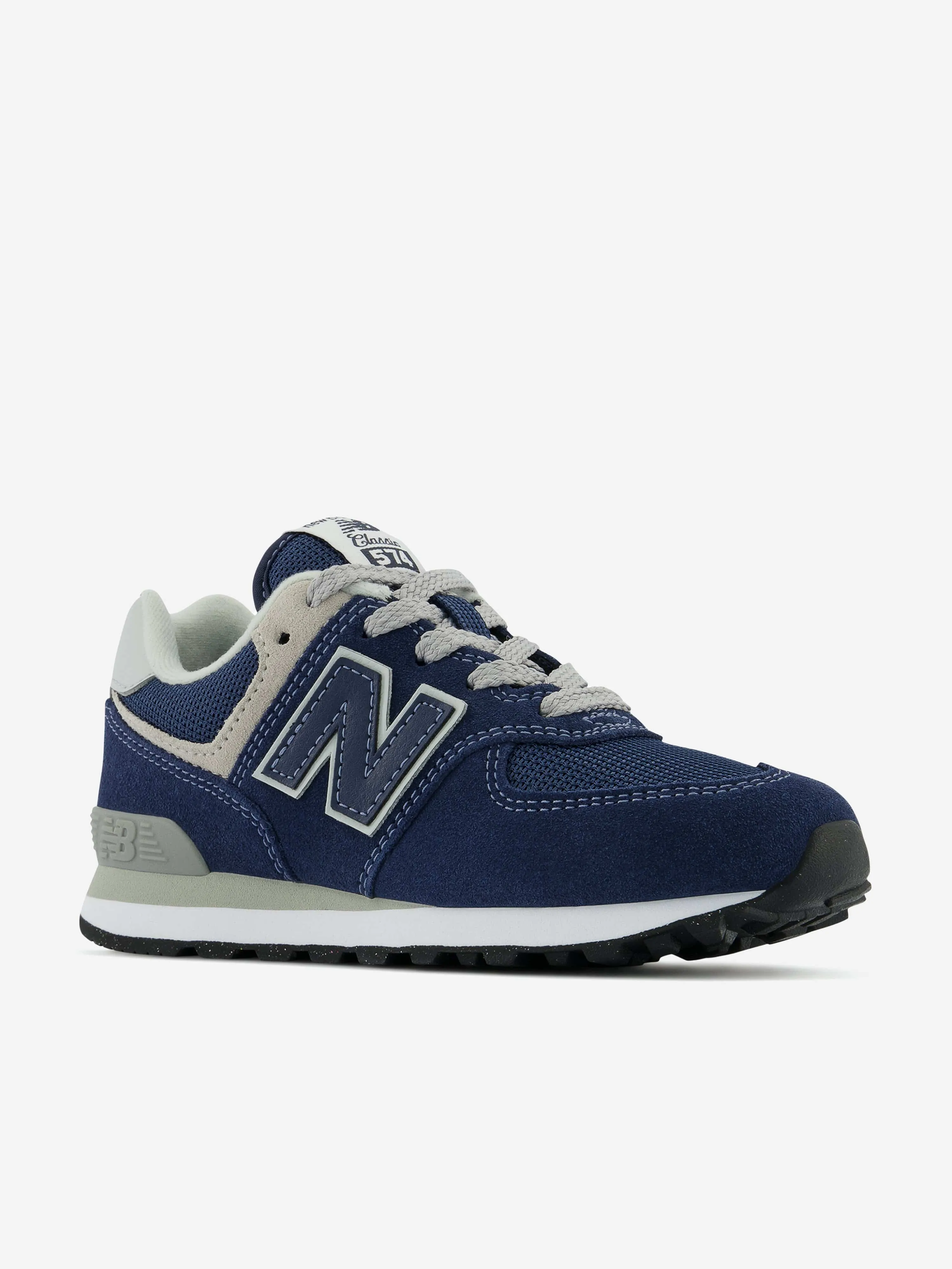 New Balance Jungen Suede 574 Turnschuhe in Marineblau