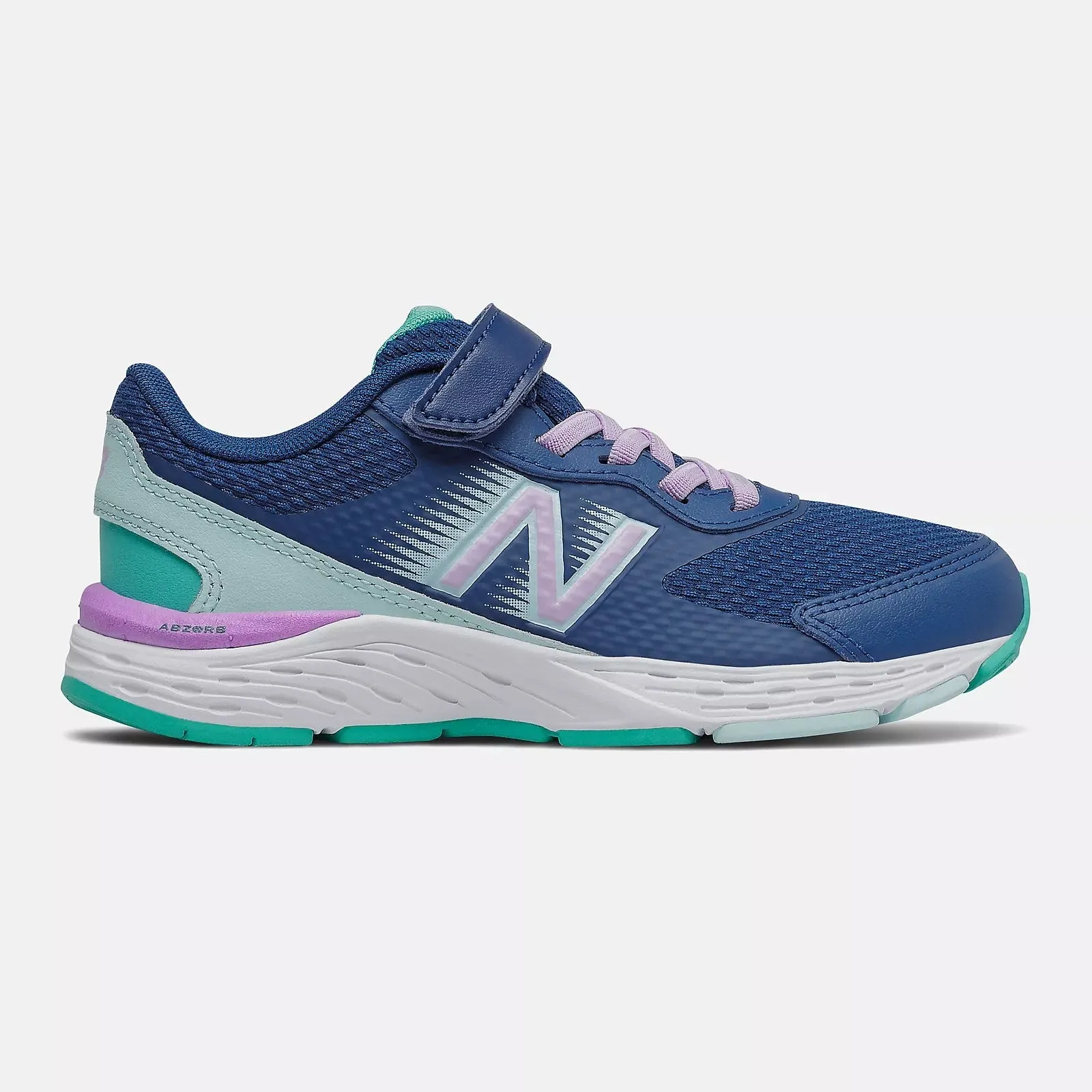 New Balance Captain Blau/Dunkelviolett 680v6 Kinderturnschuh