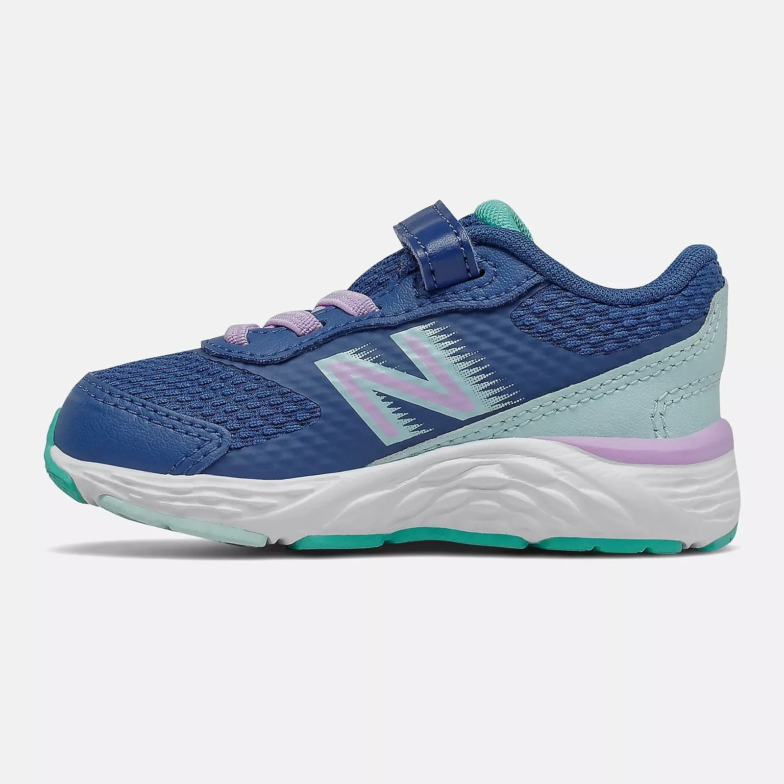 New Balance Captain Blau/Dunkelviolett 680v6 Kinderturnschuh