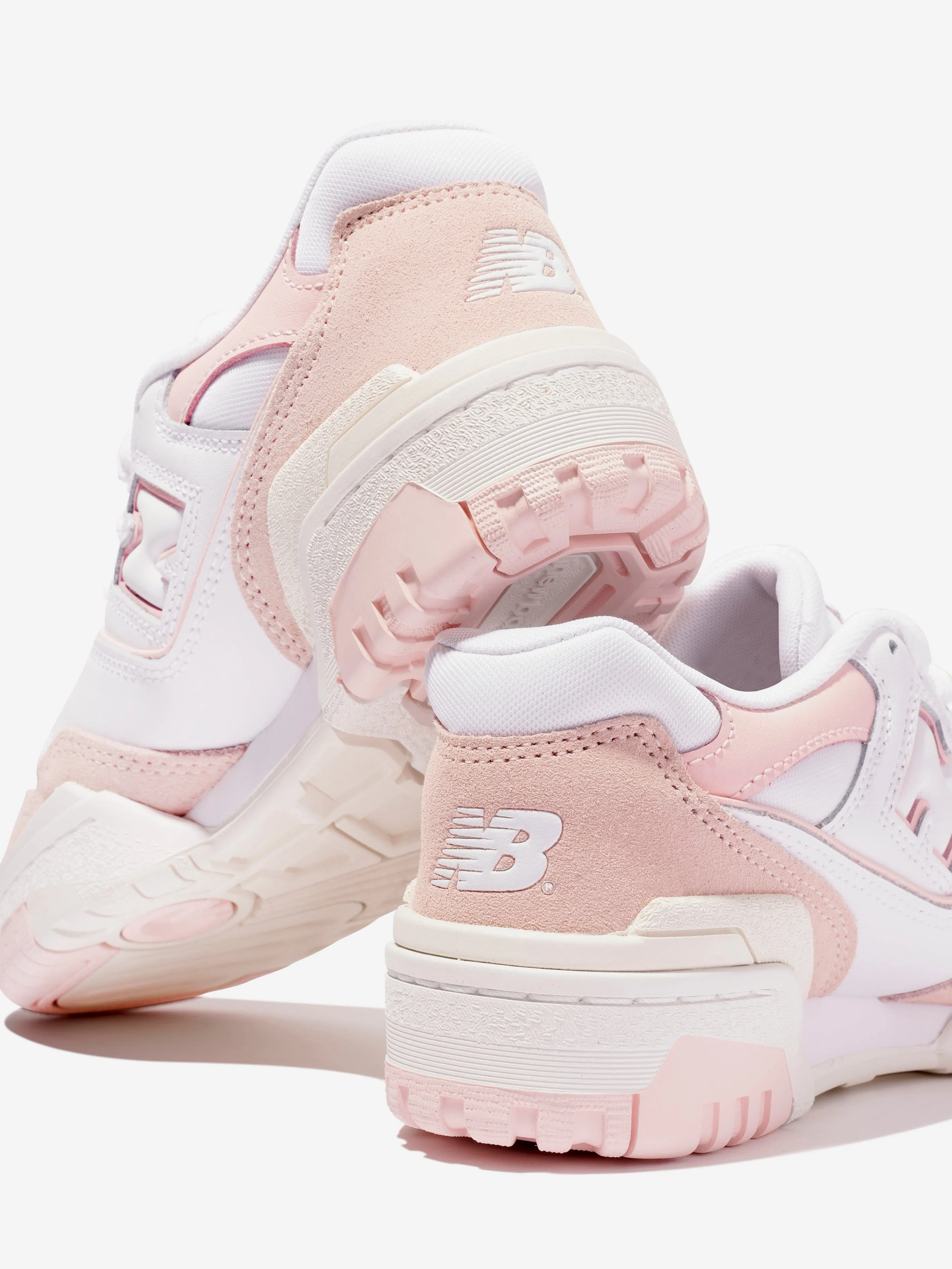 New Balance Mädchen 550 Logo Turnschuhe in Rosa