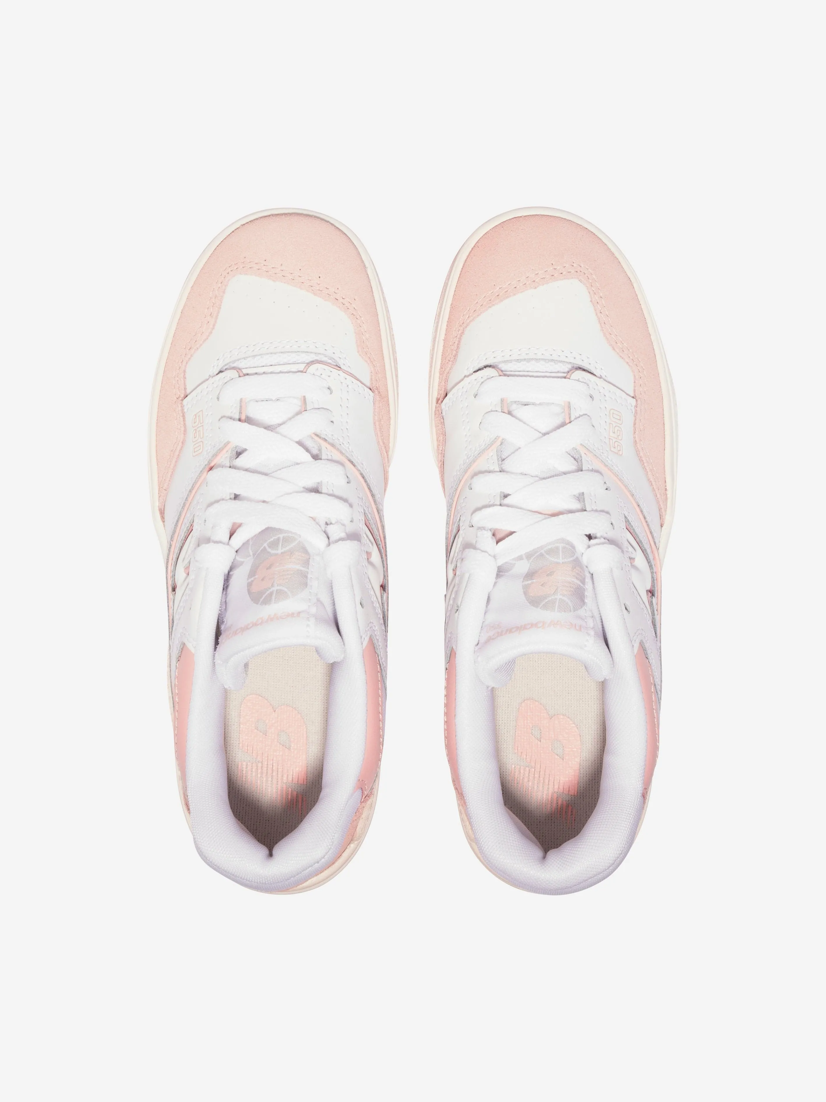 New Balance Mädchen 550 Logo Turnschuhe in Rosa
