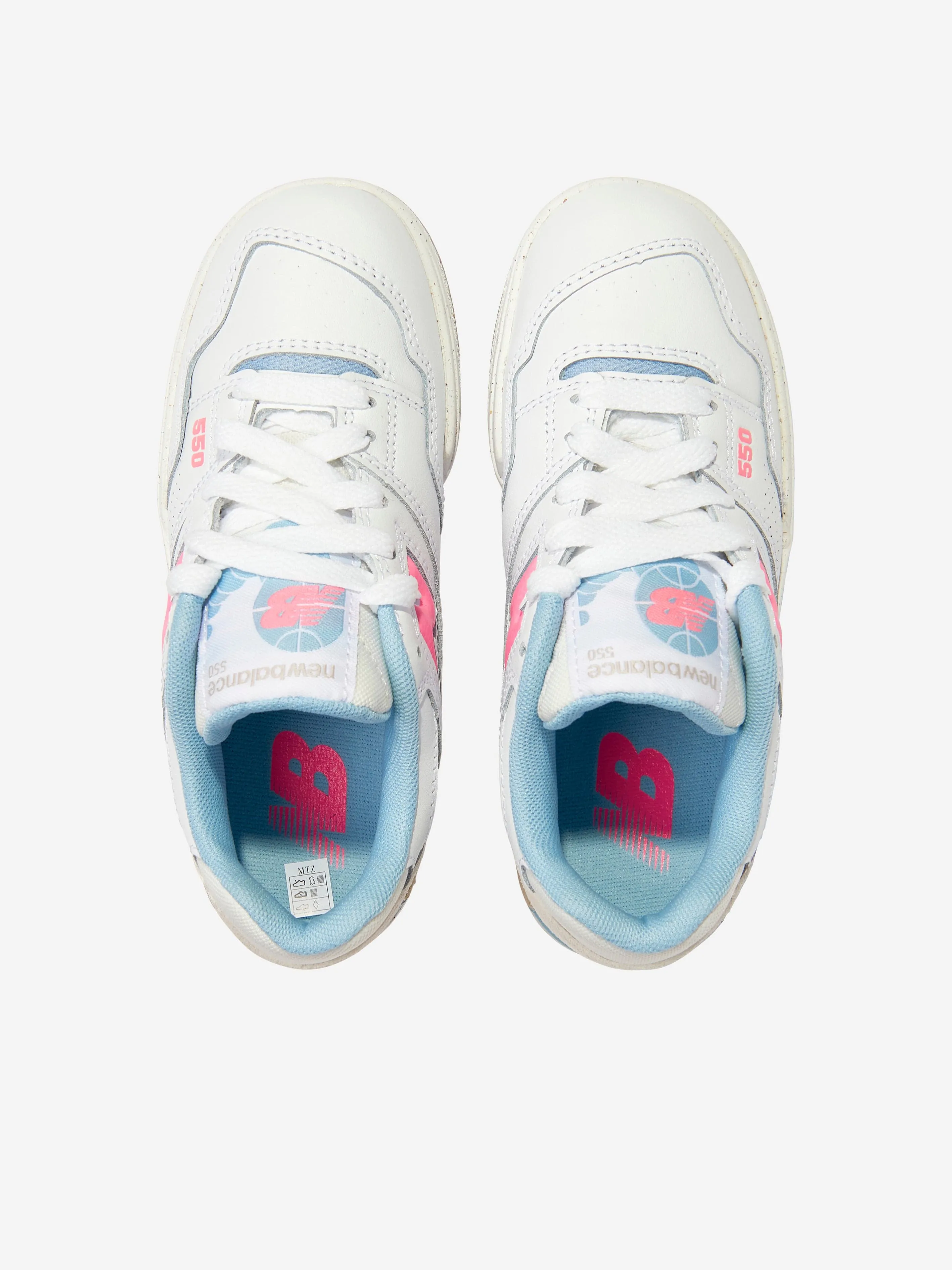 New Balance Mädchen B550 Turnschuhe in Weiß