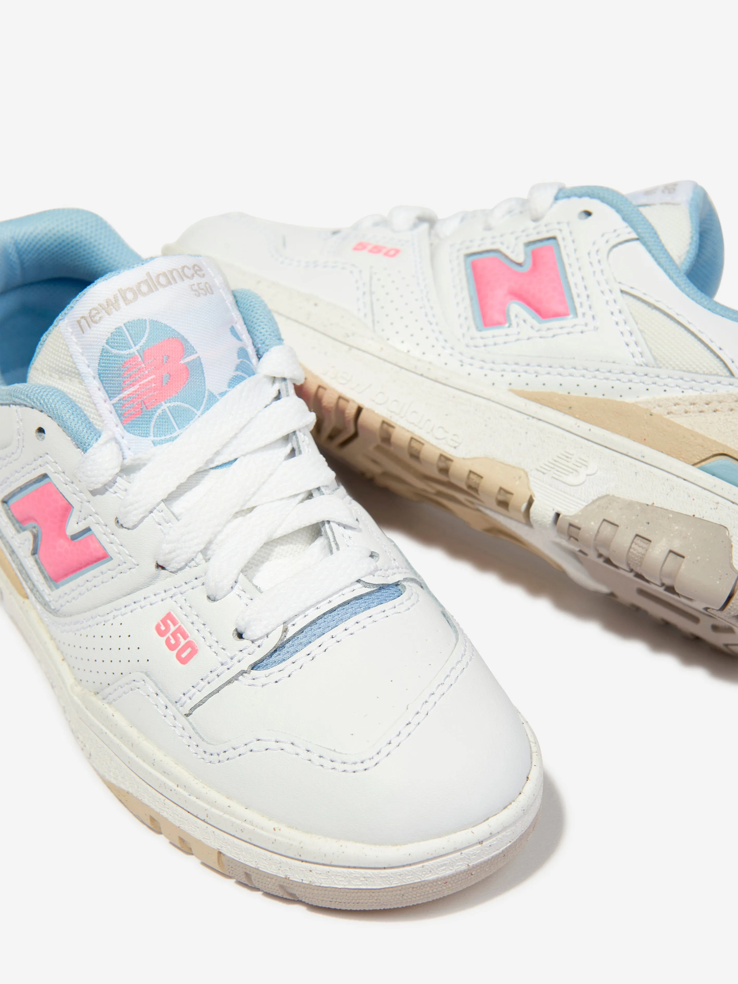New Balance Mädchen B550 Turnschuhe in Weiß