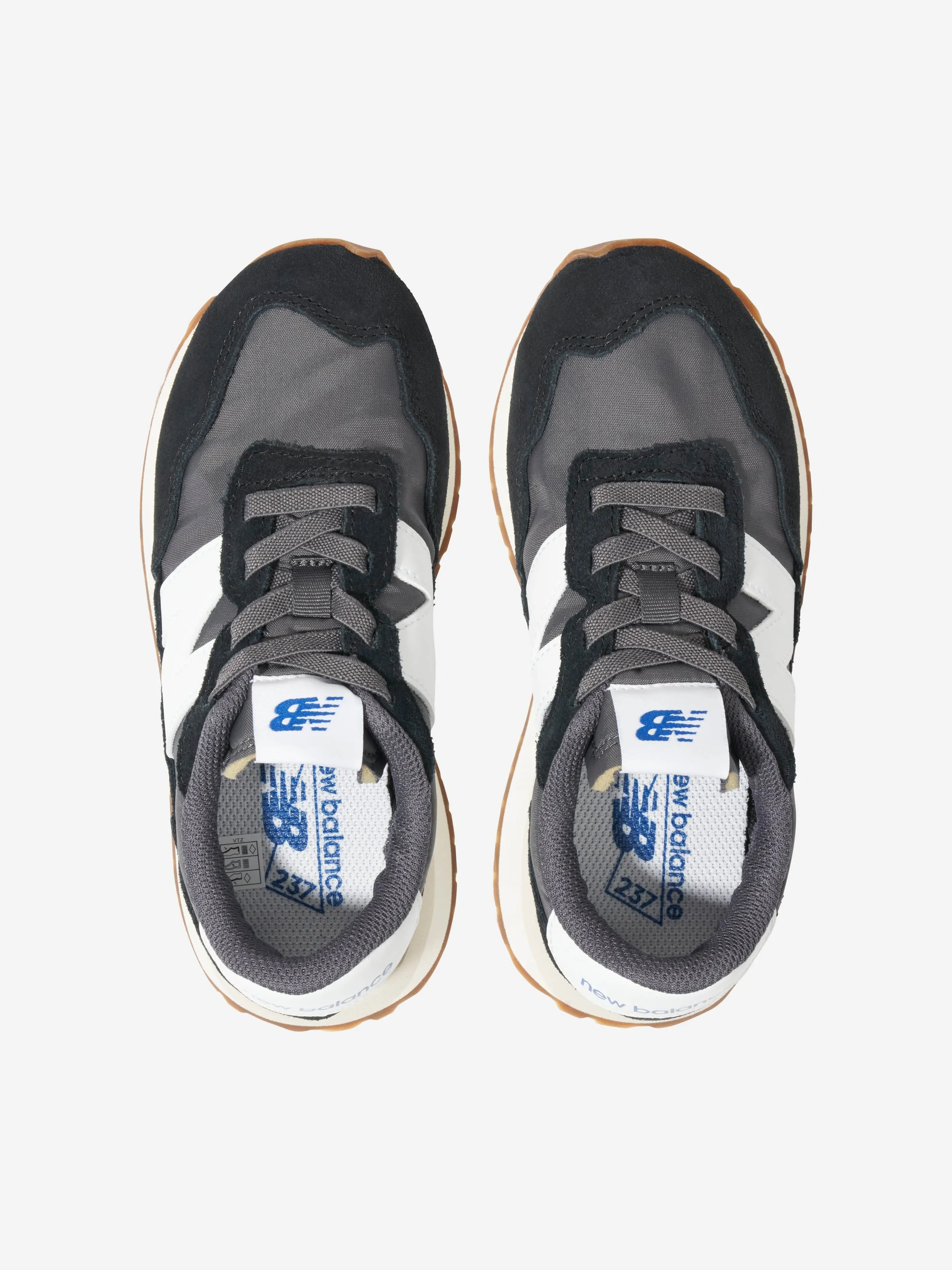 New Balance Kids 237 Schnürschuhe mit Logo in Schwarz