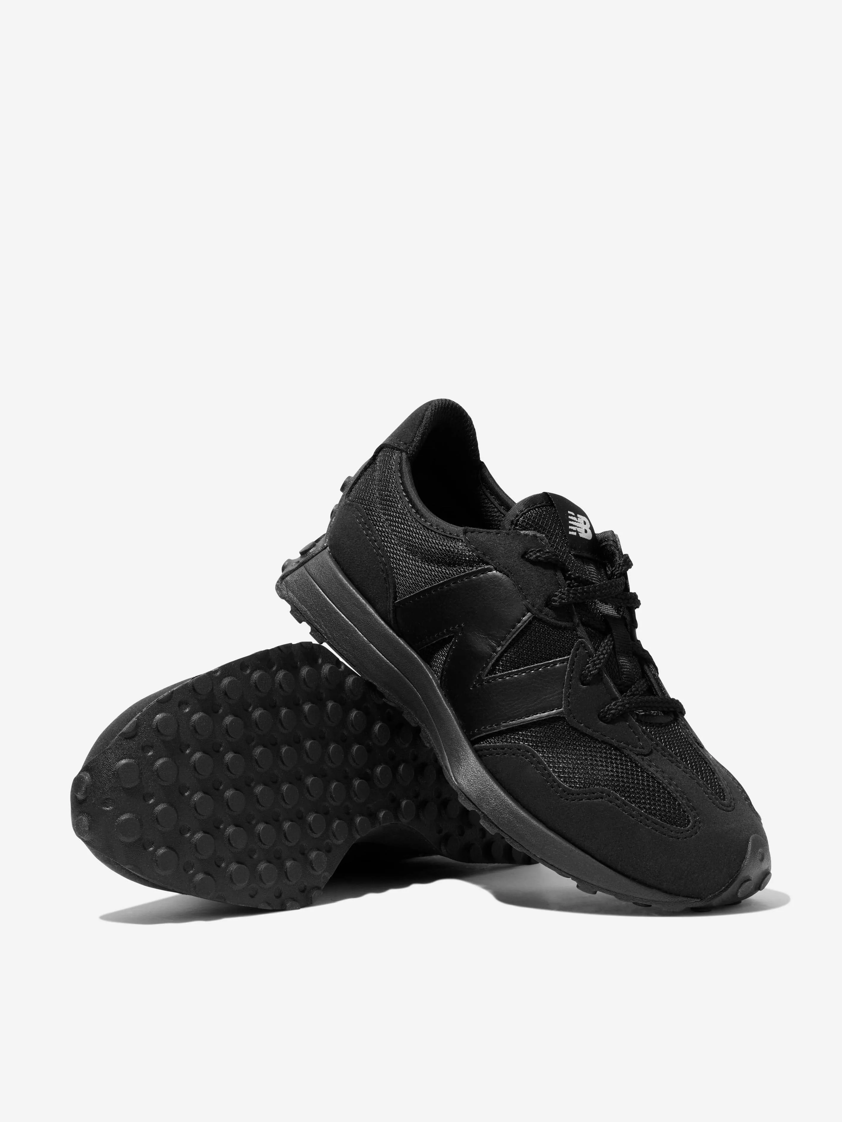 New Balance Kids 327 Schnürschuhe mit Logo in Schwarz
