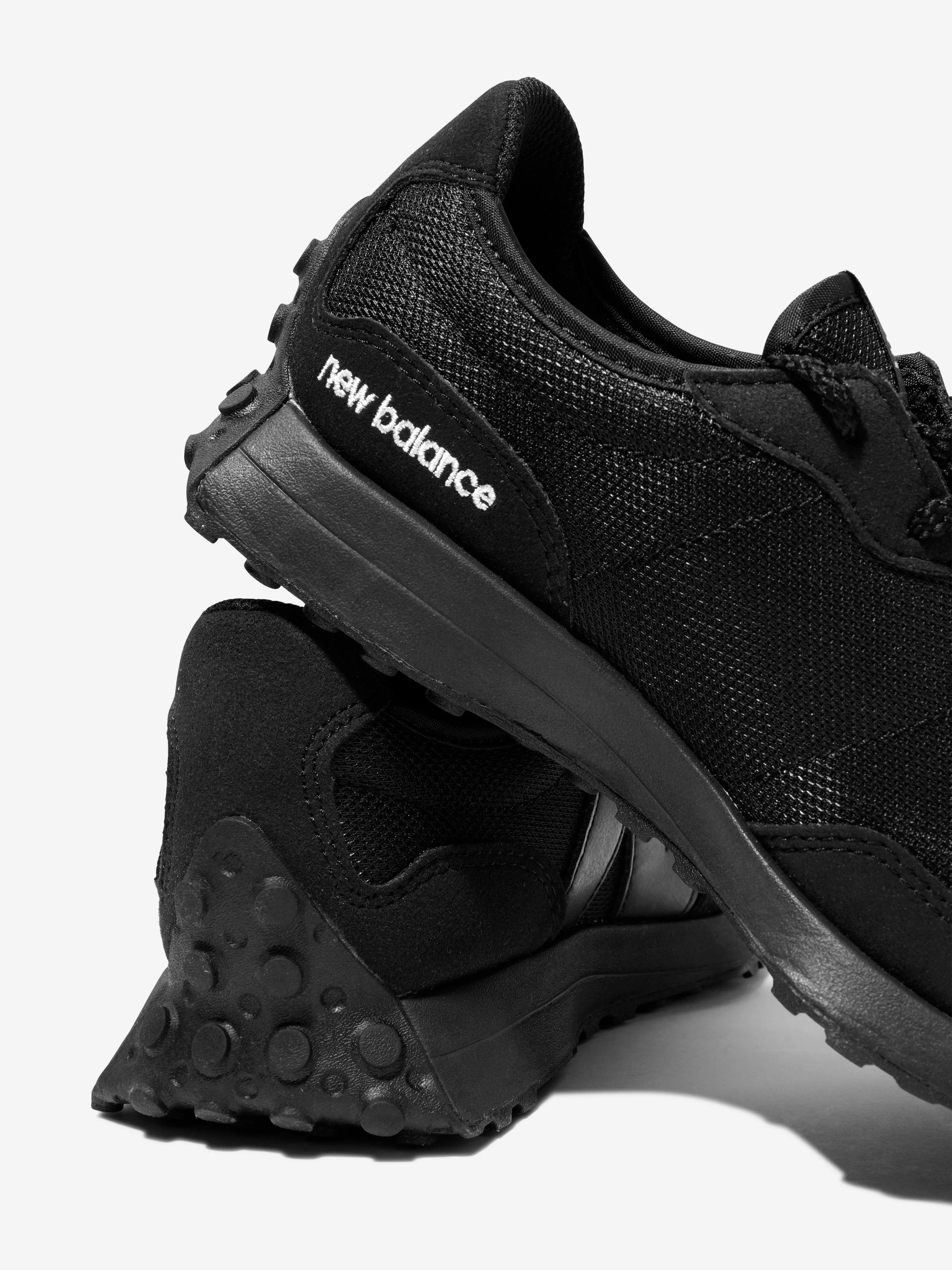 New Balance Kids 327 Schnürschuhe mit Logo in Schwarz