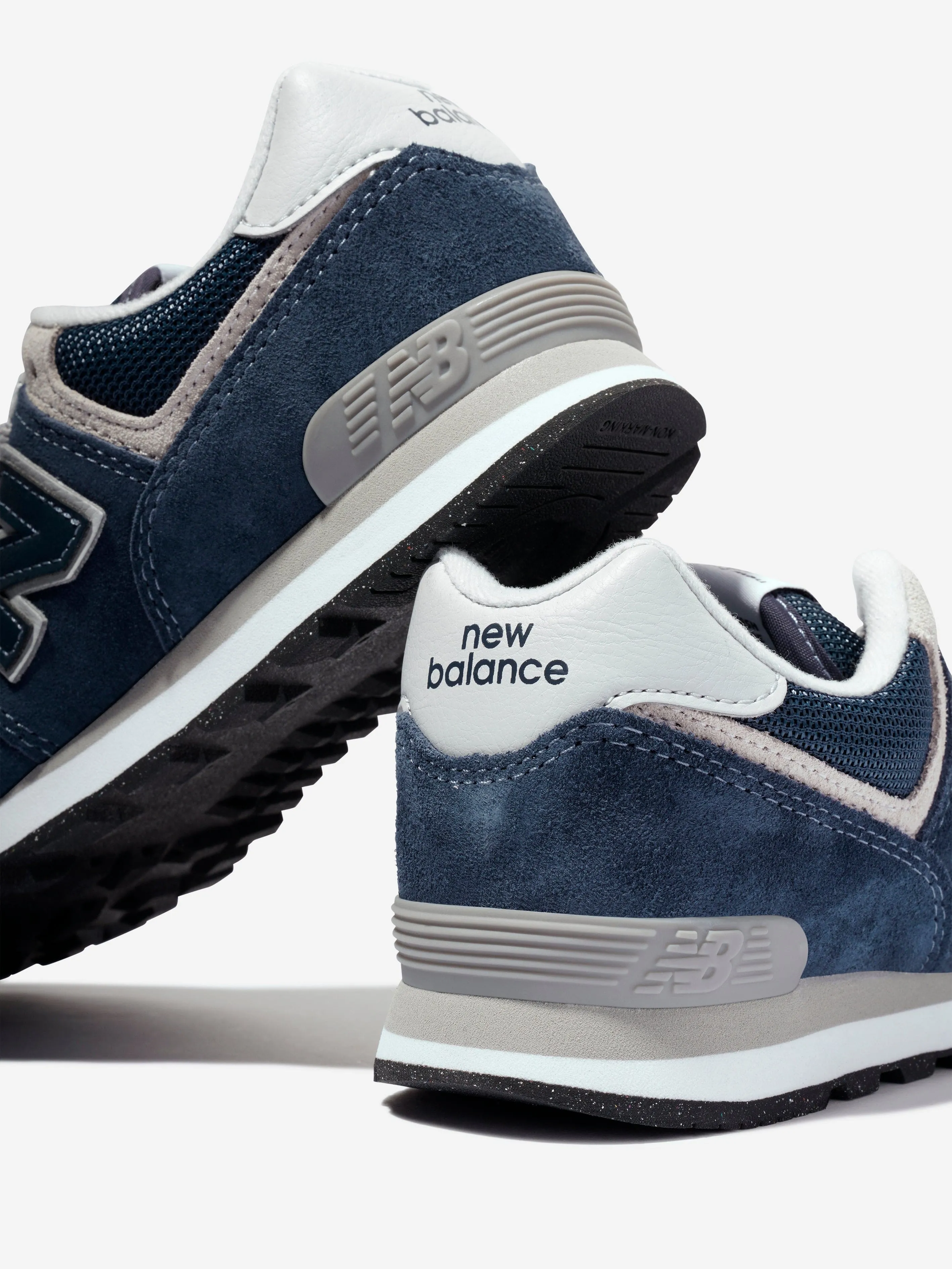 New Balance Kids 574 Schnür-Sneaker mit Logo in Marineblau