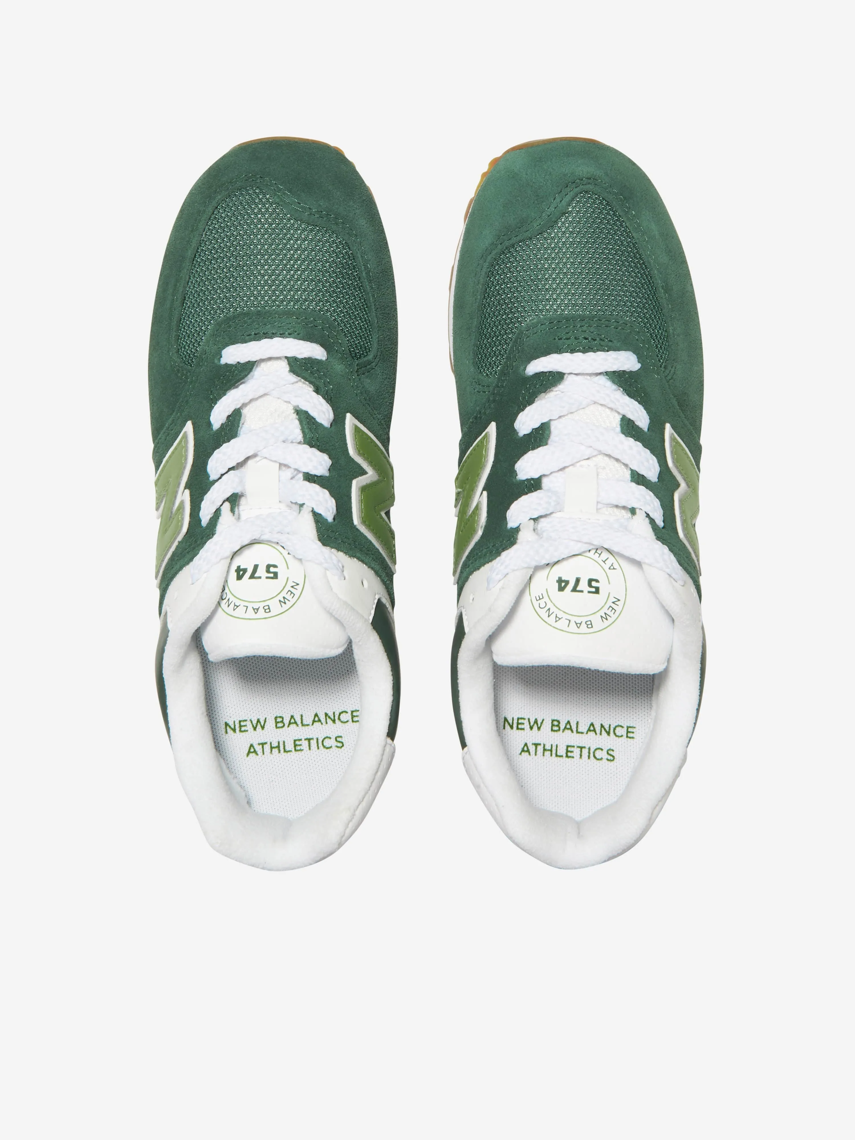 New Balance Kids 574 Logo Turnschuhe in Grün