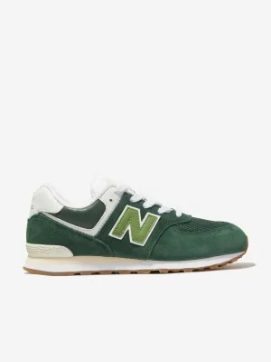 New Balance Kids 574 Logo Turnschuhe in Grün