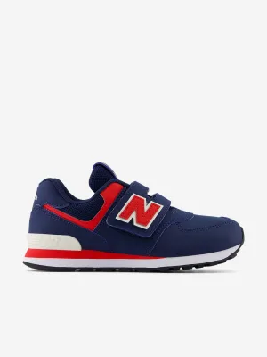New Balance Kids 574 Turnschuhe in Marineblau