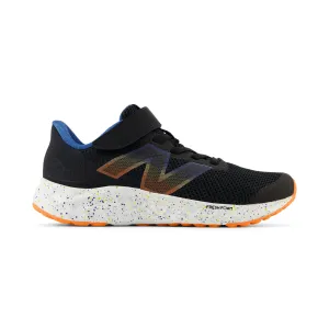 New Balance Kinder (Vorschule) Fresh Foam Arishi v4 PAARIBS4 Schwarz/Blauer Achat/Leuchtendes Orange