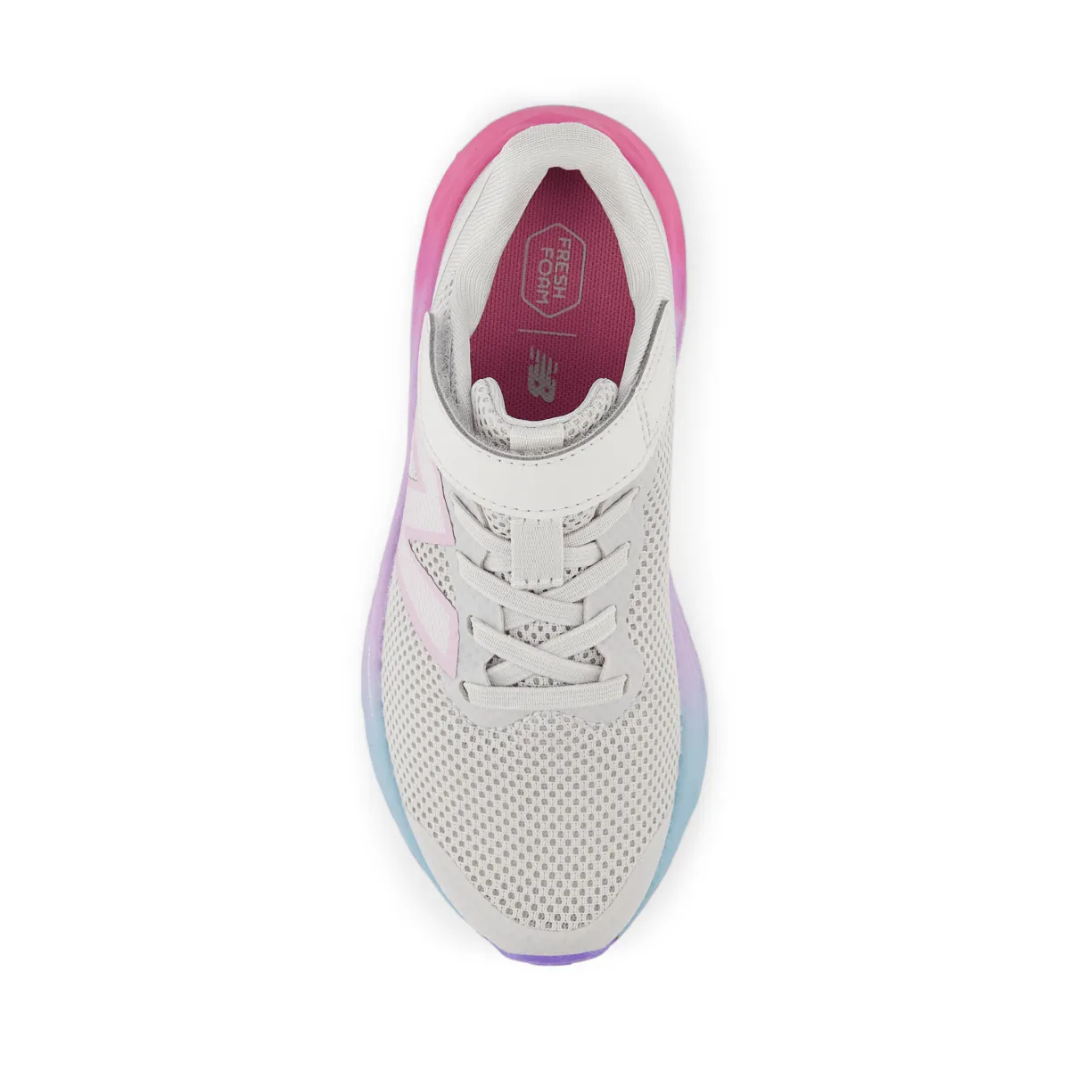 New Balance Kinder (Vorschule) Fresh Foam Arishi v4 PAARIGR4 Grau Matter/Mitte des Jahrhunderts Pink/Lila Glo