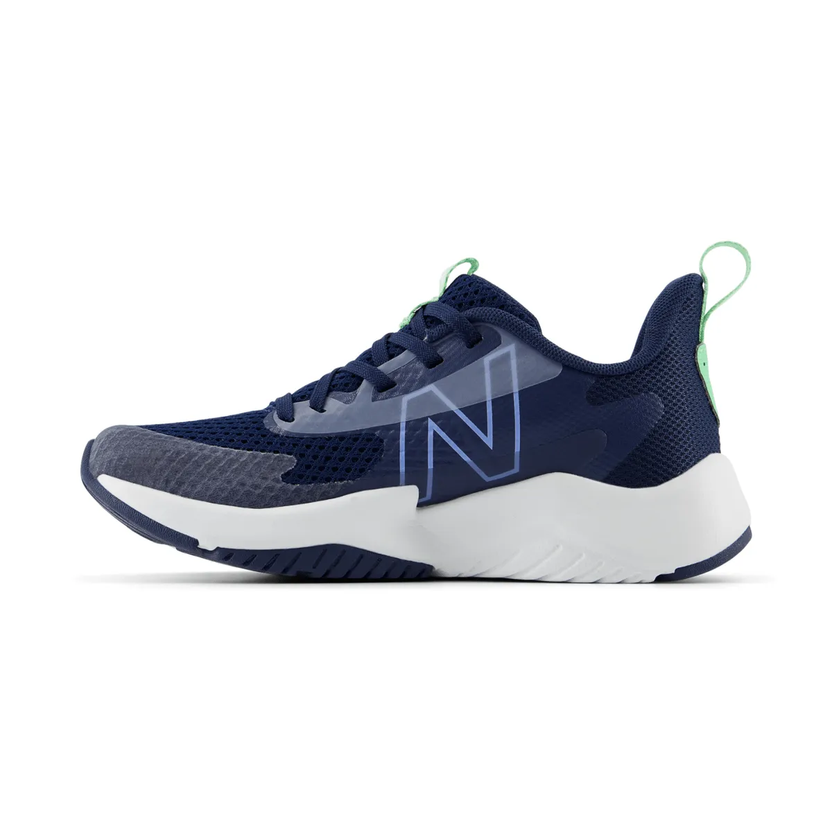 New Balance Kinder (Vorschule) Rave Run v2 PKRAVAB2 Marine/Elektrischer Himmel/Süßgras