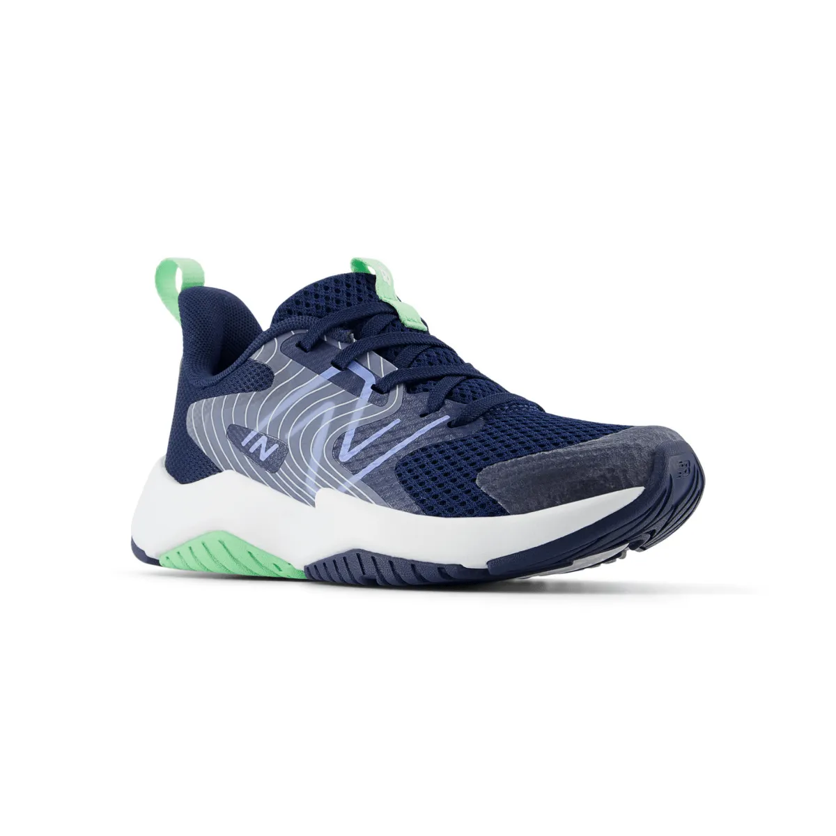 New Balance Kinder (Vorschule) Rave Run v2 PKRAVAB2 Marine/Elektrischer Himmel/Süßgras