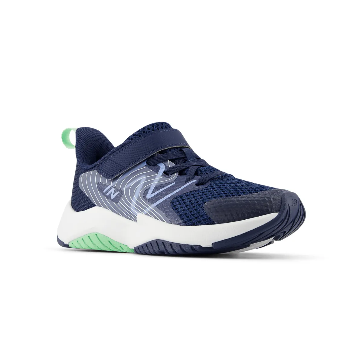 New Balance Kinder (Vorschule) Rave Run v2 YTRAVAB2 Marine/Elektrischer Himmel/Süßgras