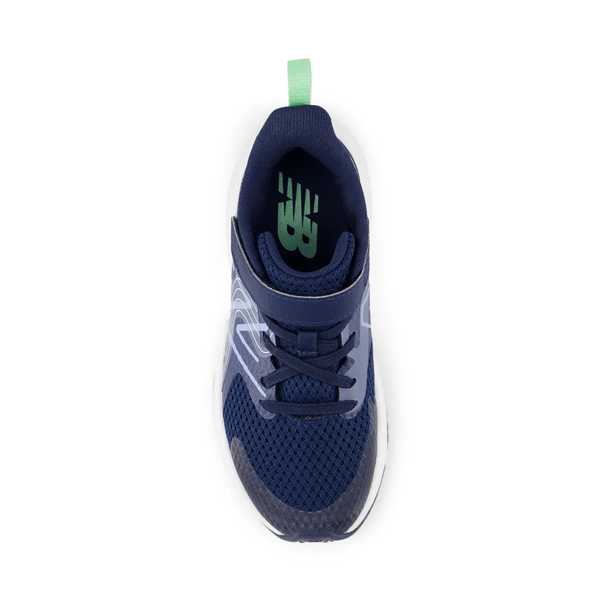 New Balance Kinder (Vorschule) Rave Run v2 YTRAVAB2 Marine/Elektrischer Himmel/Süßgras