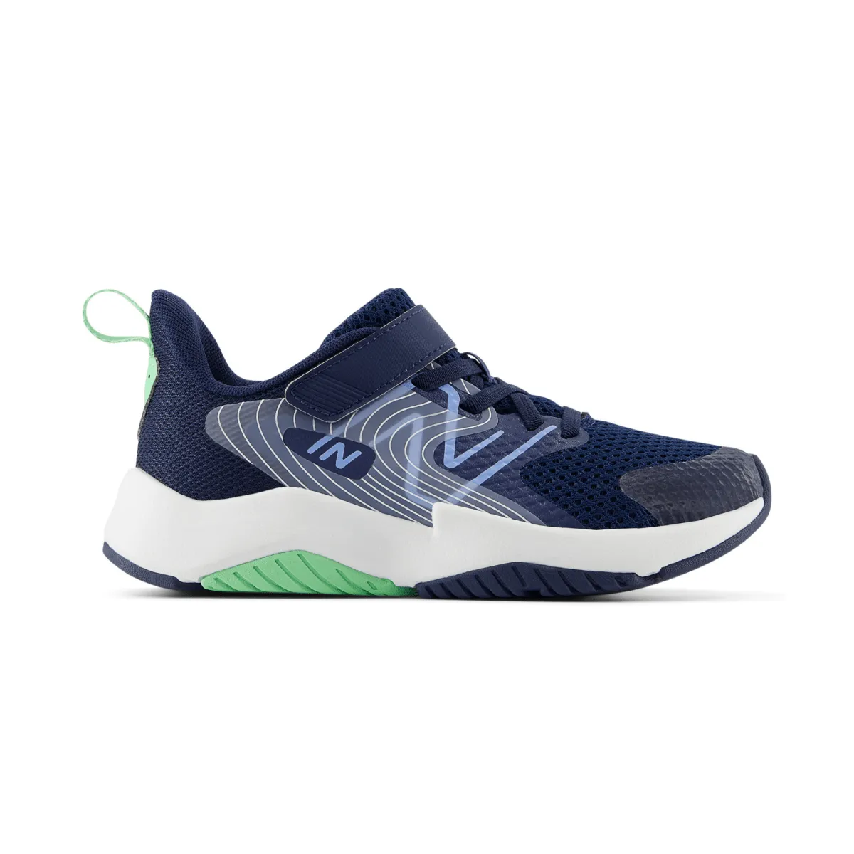 New Balance Kinder (Vorschule) Rave Run v2 YTRAVAB2 Marine/Elektrischer Himmel/Süßgras