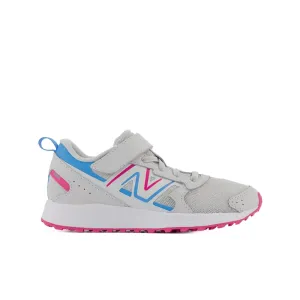 New Balance Schuhe Kinder Fresh Foam 650v1 Bungee-Schnürung mit oberem Riemen Sommernebel/Knallrosa (10.5C-3J)