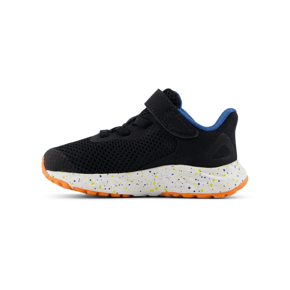 New Balance Kleinkind-Frischschaum Arishi v4 IAARIBS4 Schwarz/Blauer Achat/Leuchtendes Orange