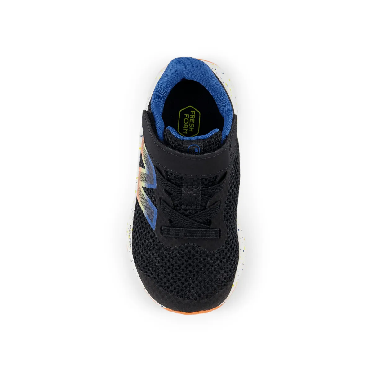 New Balance Kleinkind-Frischschaum Arishi v4 IAARIBS4 Schwarz/Blauer Achat/Leuchtendes Orange