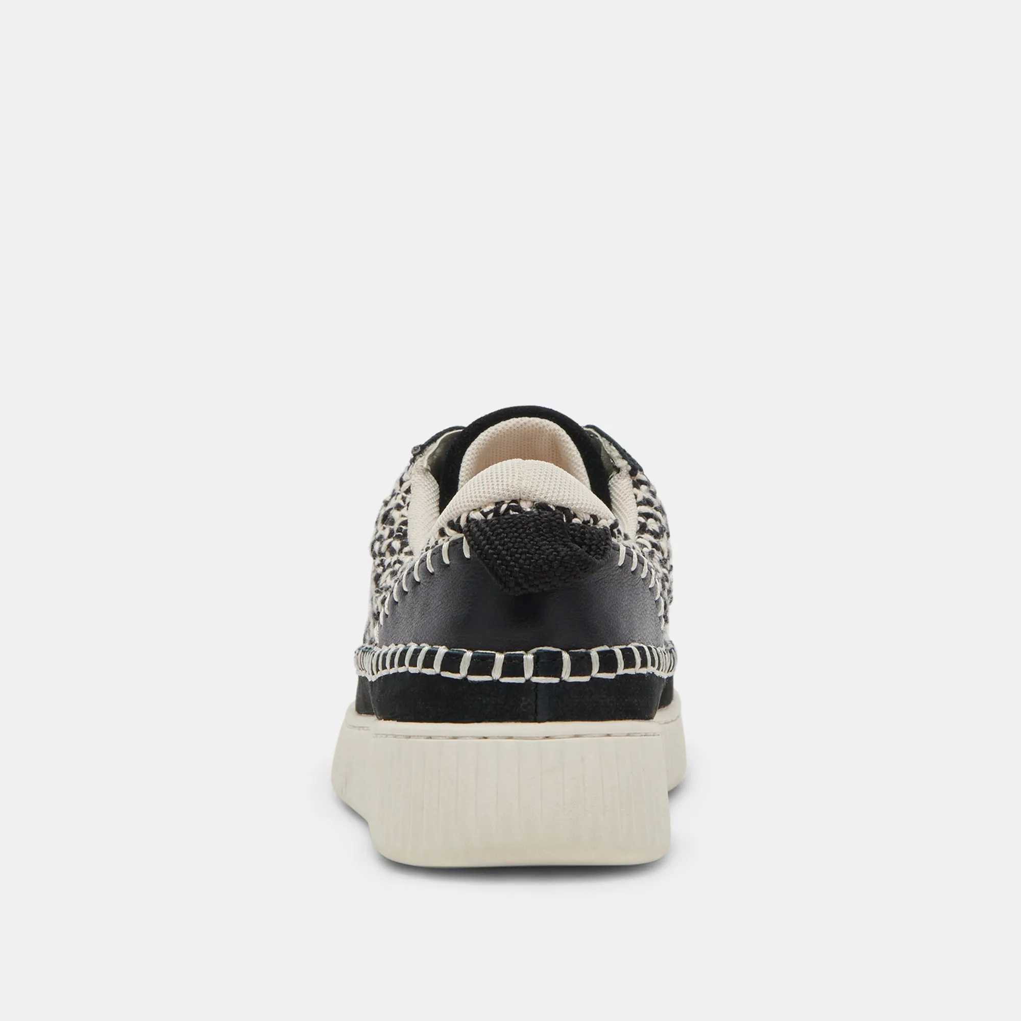 NICONA SNEAKERS WEIß SCHWARZ GESTRICKT
