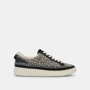 NICONA SNEAKERS WEIß SCHWARZ GESTRICKT