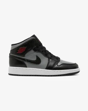 NIKE AIR JORDAN1 MID GS SCHATTEN ROT
