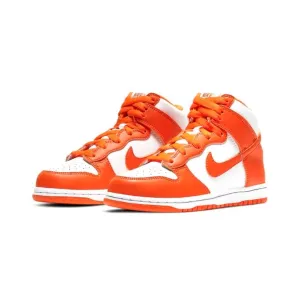 Nike Dunk Hi Retro GS Syracuse Weiß Orange Blaze Weiß Nike Dunk