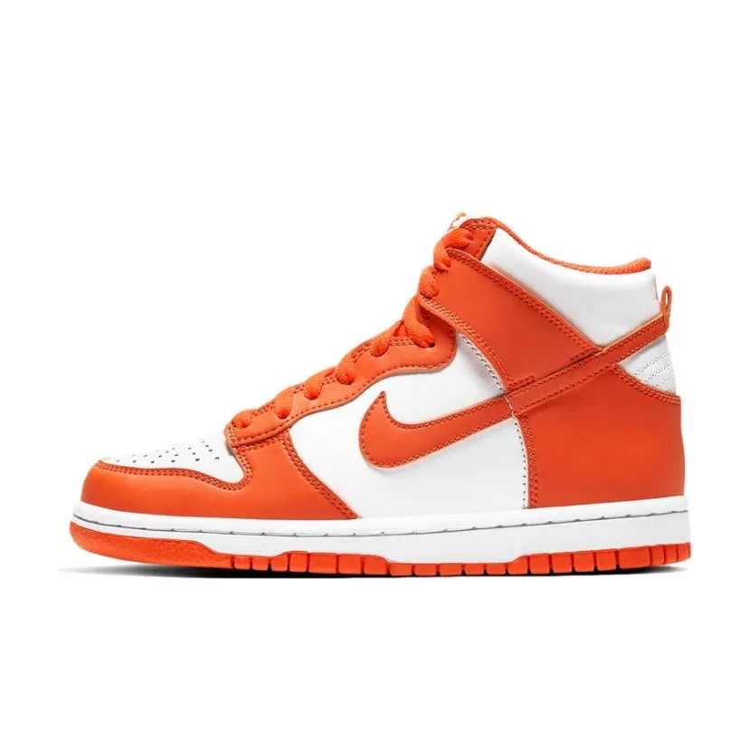 Nike Dunk Hi Retro GS Syracuse Weiß Orange Blaze Weiß Nike Dunk