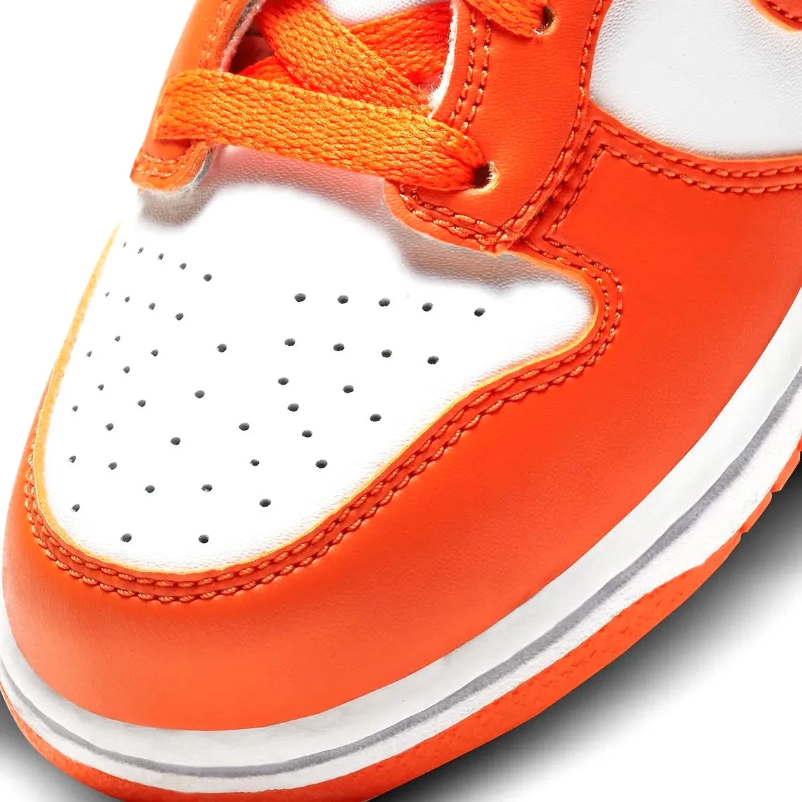 Nike Dunk Hi Retro GS Syracuse Weiß Orange Blaze Weiß Nike Dunk