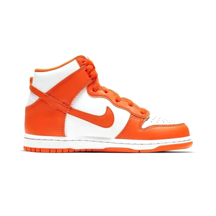 Nike Dunk Hi Retro GS Syracuse Weiß Orange Blaze Weiß Nike Dunk