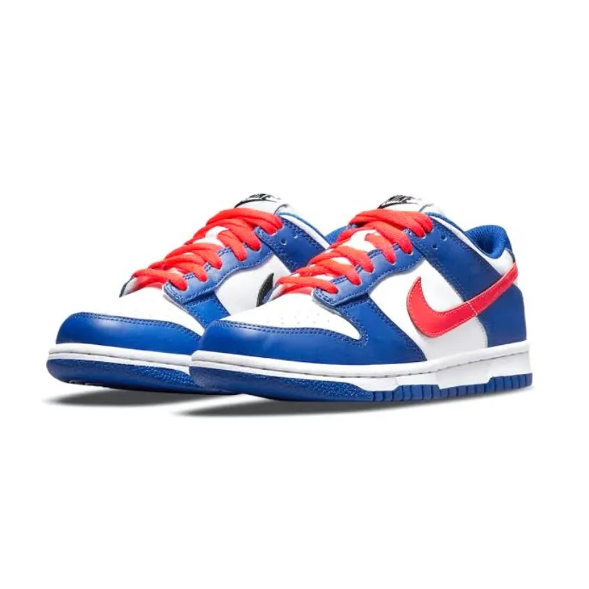 Nike Dunk Low GS Weiß Royal Hellrot Nike Dunk