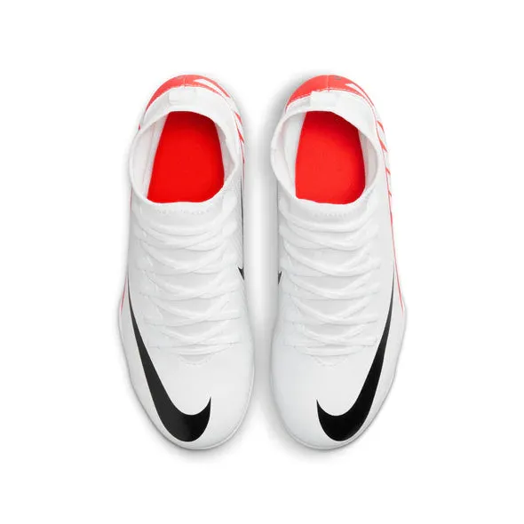Nike Junior Mercurial Superfly 9 Club FG/MG Fußballschuh - Leuchtendes Karmesinrot/Weiß/Schwarz