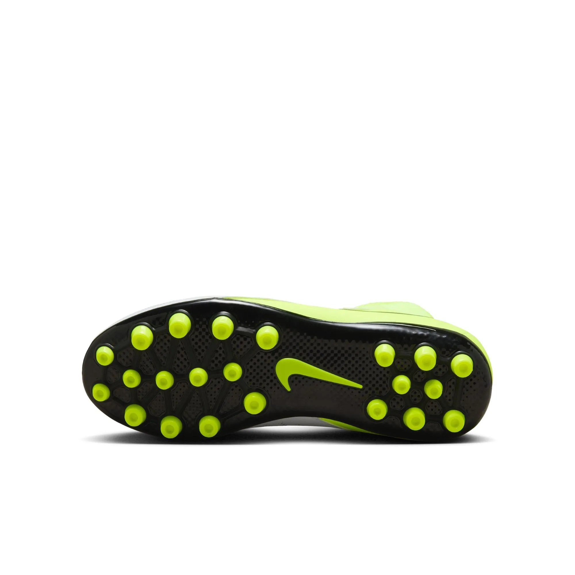 Nike Junior Phantom Luna Academy FG Schuhe für festen Untergrund - Metallisches Silber/ Schwarz Volt