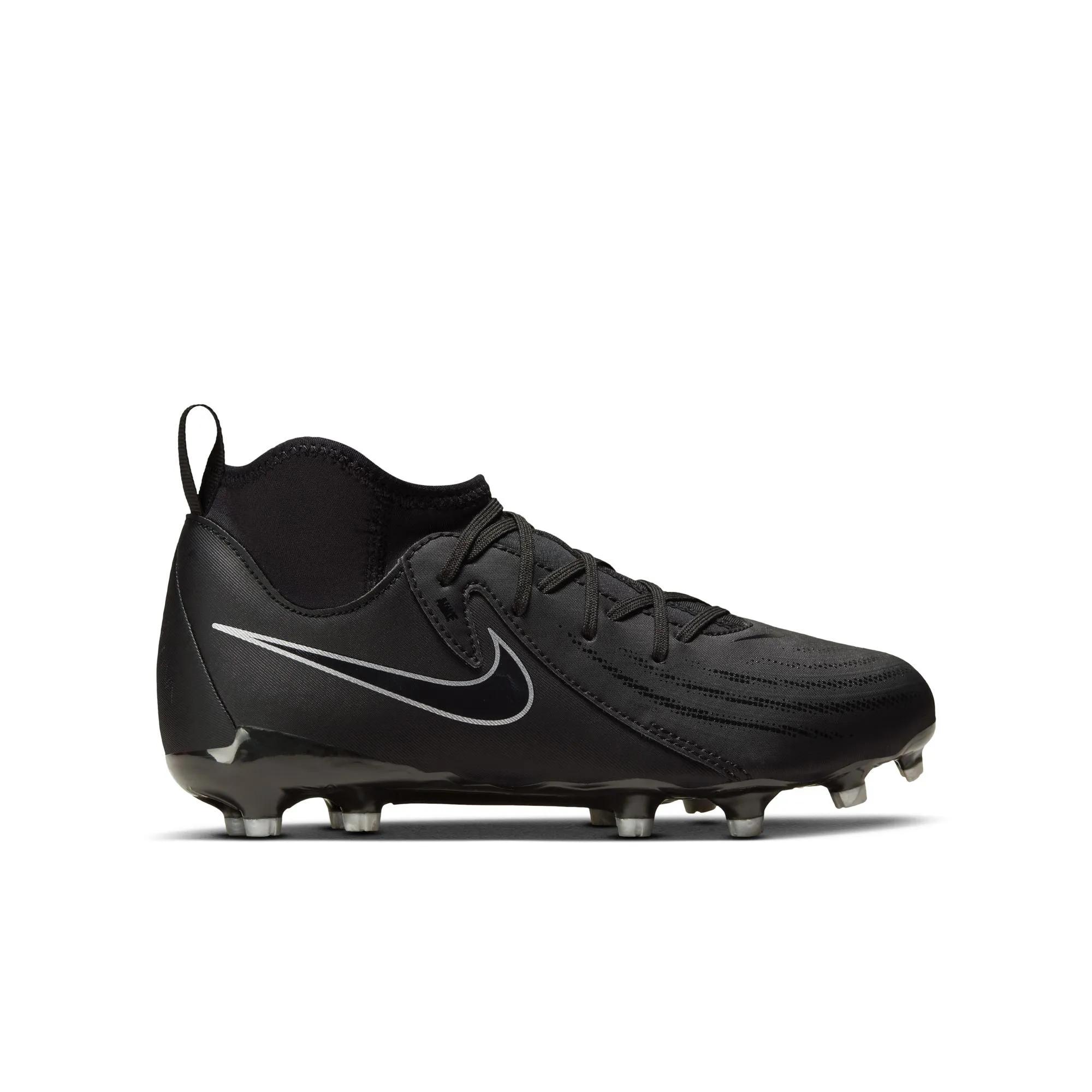 Nike Junior Phantom Luna II Academy FG Fußballschuhe für festen Untergrund - Schwarz