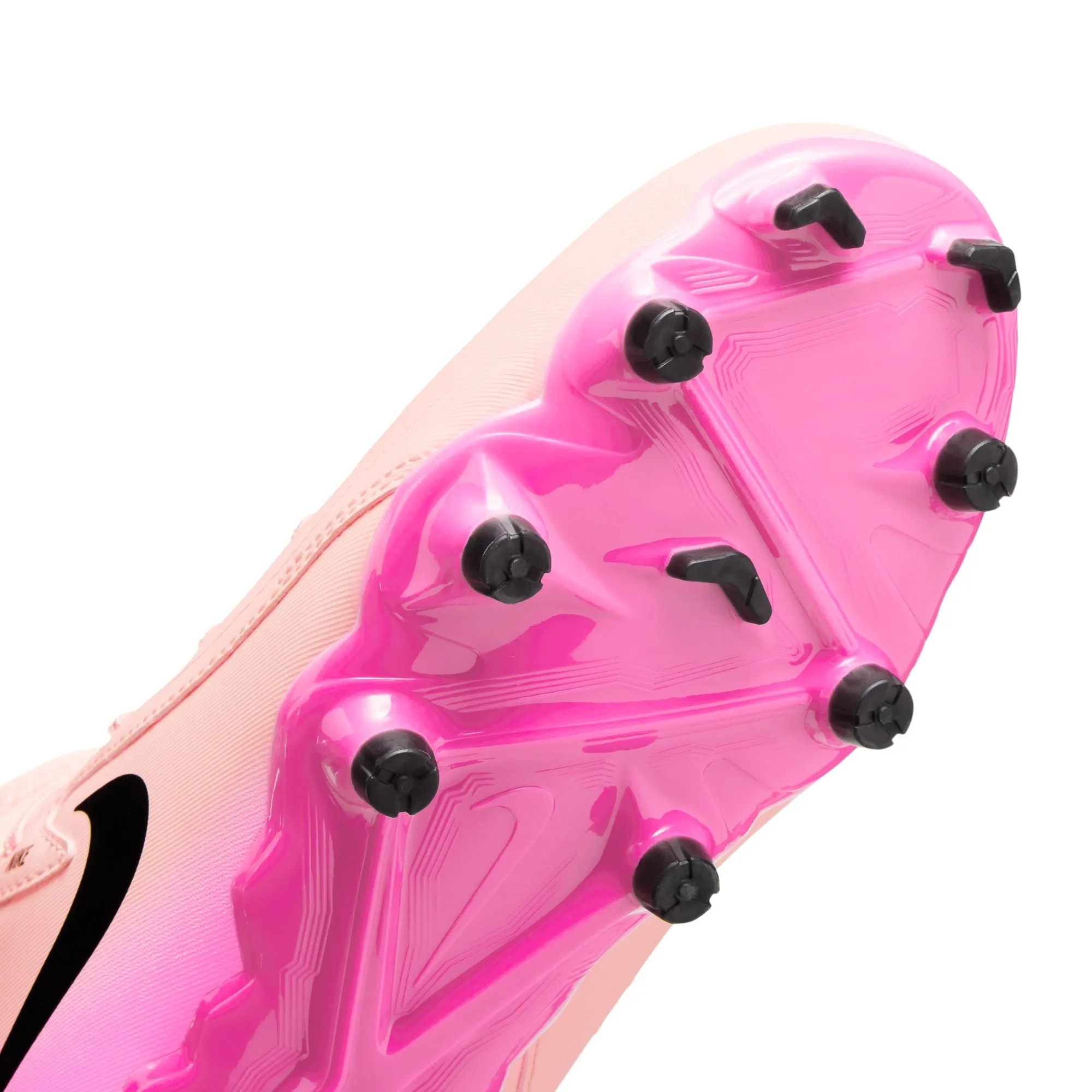 Nike Junior Phantom Luna II Academy FG Fußballschuhe für festen Untergrund - Karminroter Farbton/ Schwarz/ Rosa/ Knall