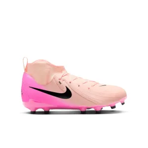 Nike Junior Phantom Luna II Academy FG Fußballschuhe für festen Untergrund - Karminroter Farbton/ Schwarz/ Rosa/ Knall