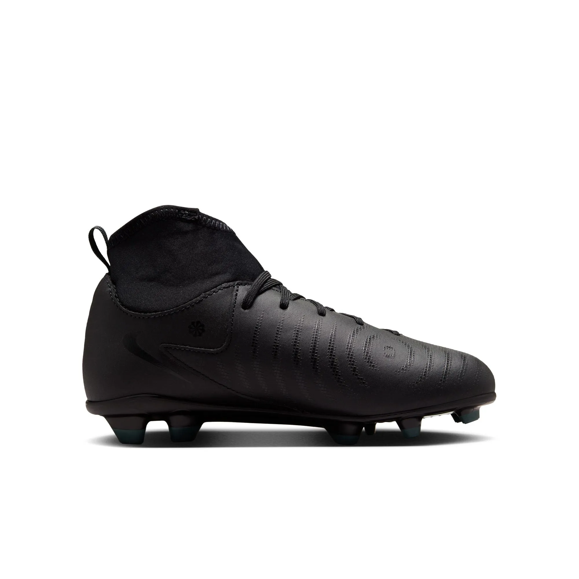 Nike Junior Phantom Luna II Academy MG High-Top Fußballschuhe - Schwarz/ Schwarz Deep Jungle