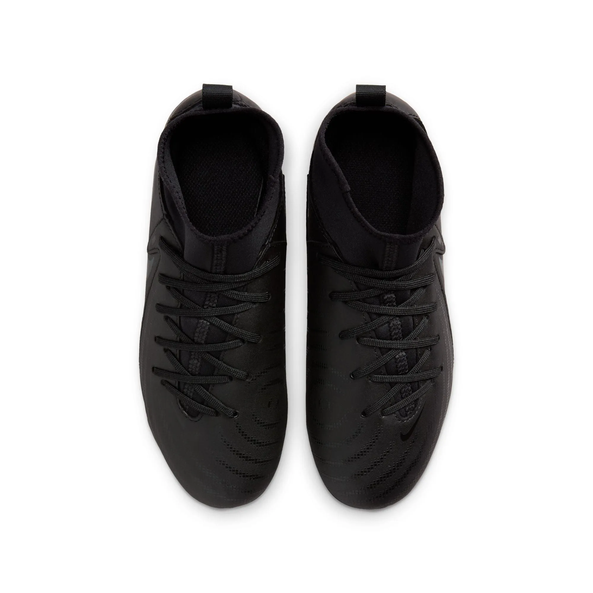 Nike Junior Phantom Luna II Academy MG High-Top Fußballschuhe - Schwarz/ Schwarz Deep Jungle