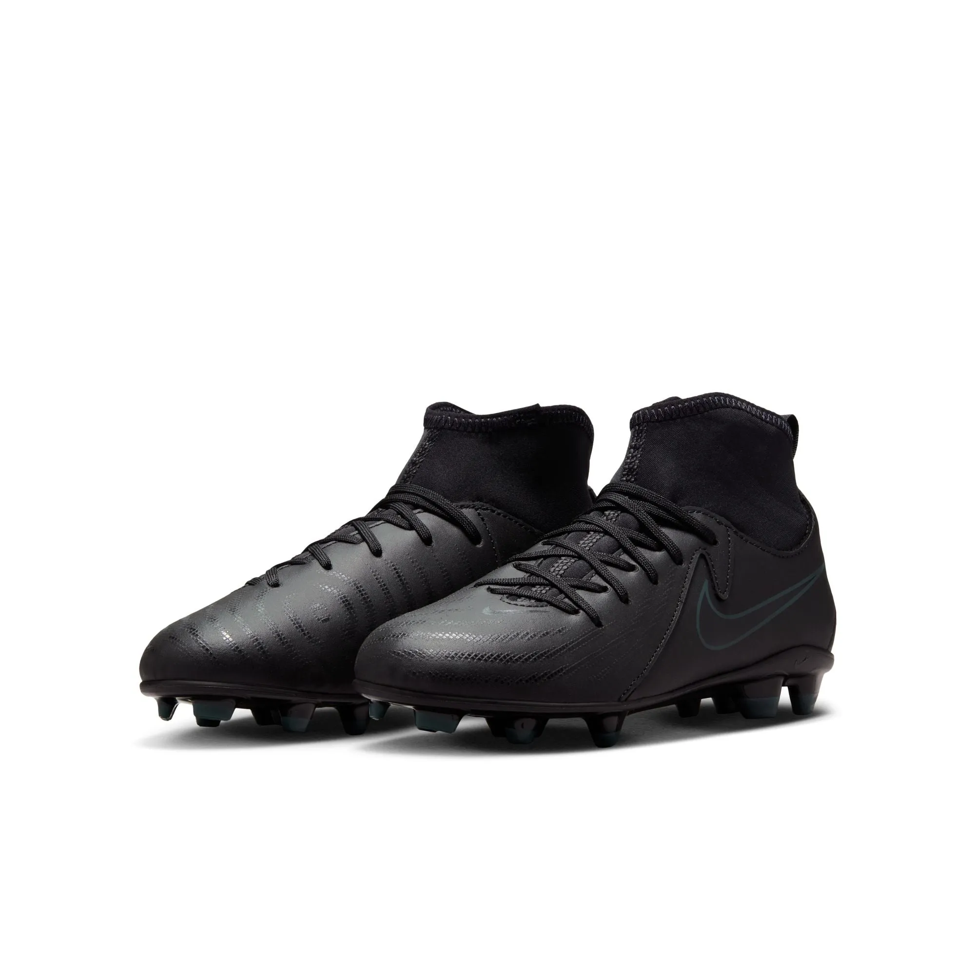 Nike Junior Phantom Luna II Academy MG High-Top Fußballschuhe - Schwarz/ Schwarz Deep Jungle