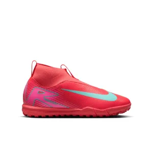 Nike Junior Superfly 10 Academy TF Fußballschuhe für Kunstrasen - Glutlicht/ Polarlichtgrün