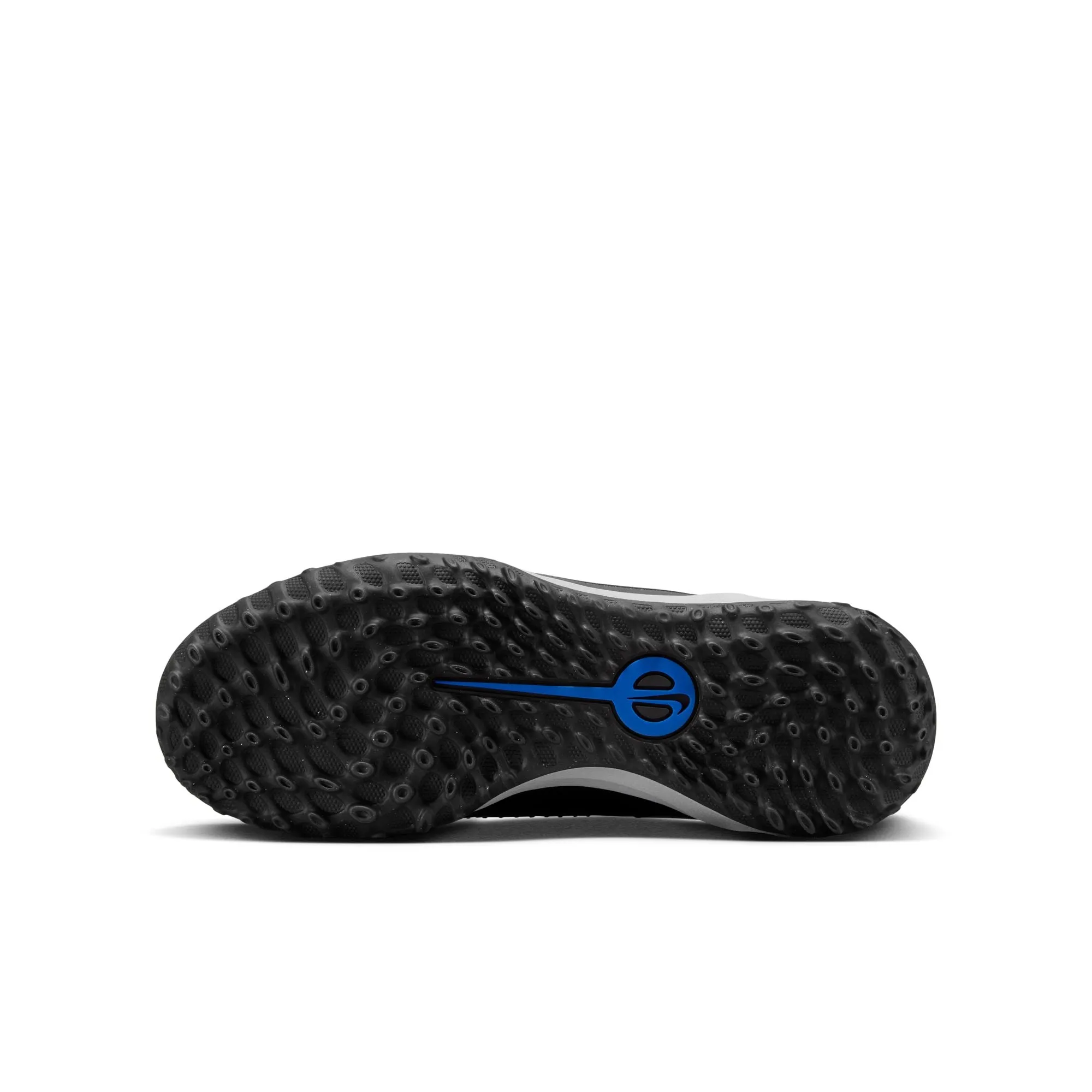 Nike Junior Tiempo Legend 10 Academy TF Fußballschuhe für Kunstrasen - Schwarz Chrom/ Hyper Royal