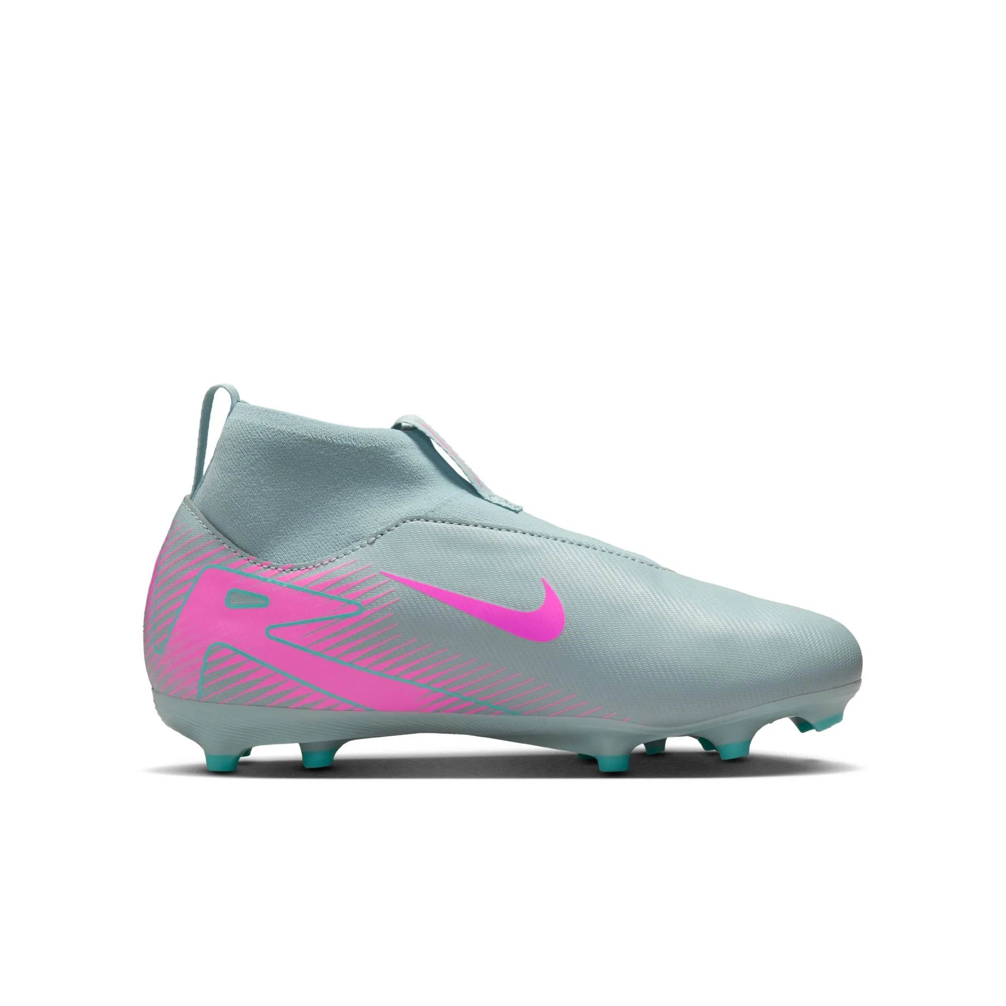 Nike Junior Zoom Superfly 10 Academy FG Schuhe für festen Untergrund - Ocean Cube/ Pink Blast